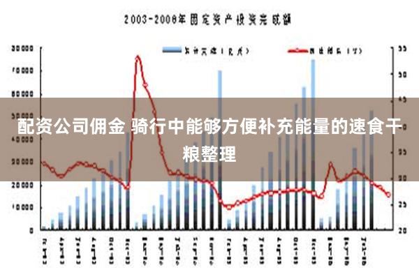配资公司佣金 骑行中能够方便补充能量的速食干粮整理