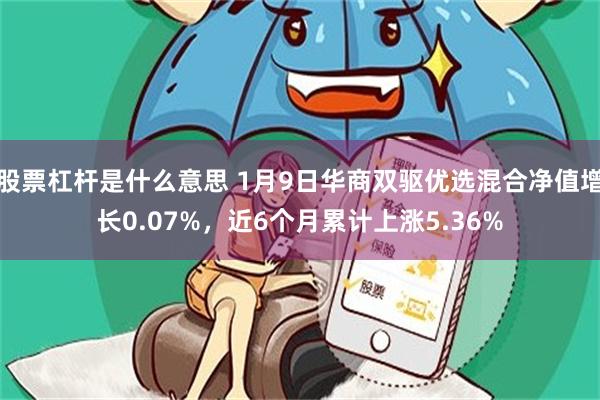 股票杠杆是什么意思 1月9日华商双驱优选混合净值增长0.07%，近6个月累计上涨5.36%