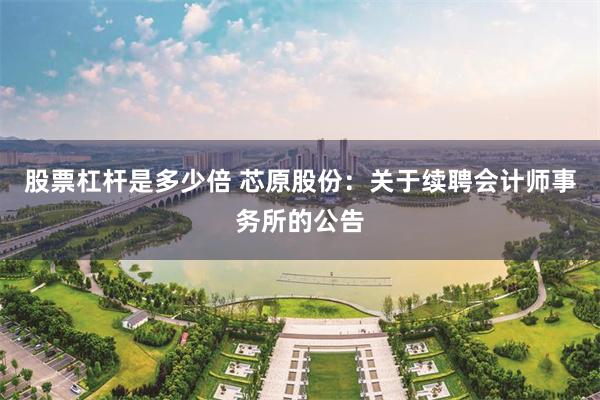 股票杠杆是多少倍 芯原股份：关于续聘会计师事务所的公告